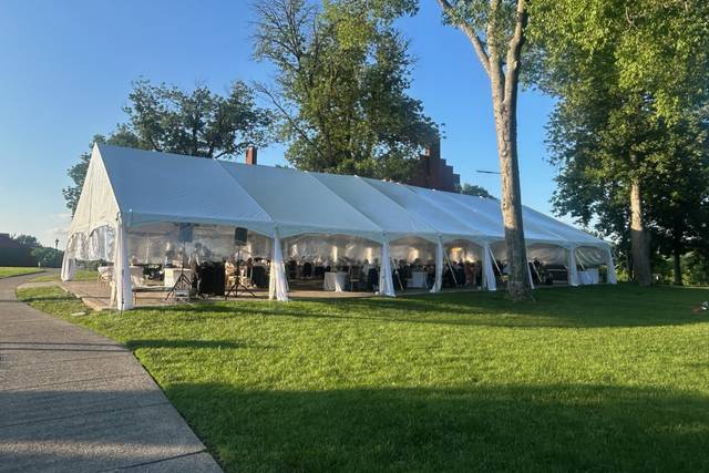40'x90' White Top Frame Tent