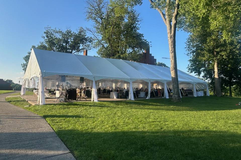 40'x90' White Top Frame Tent