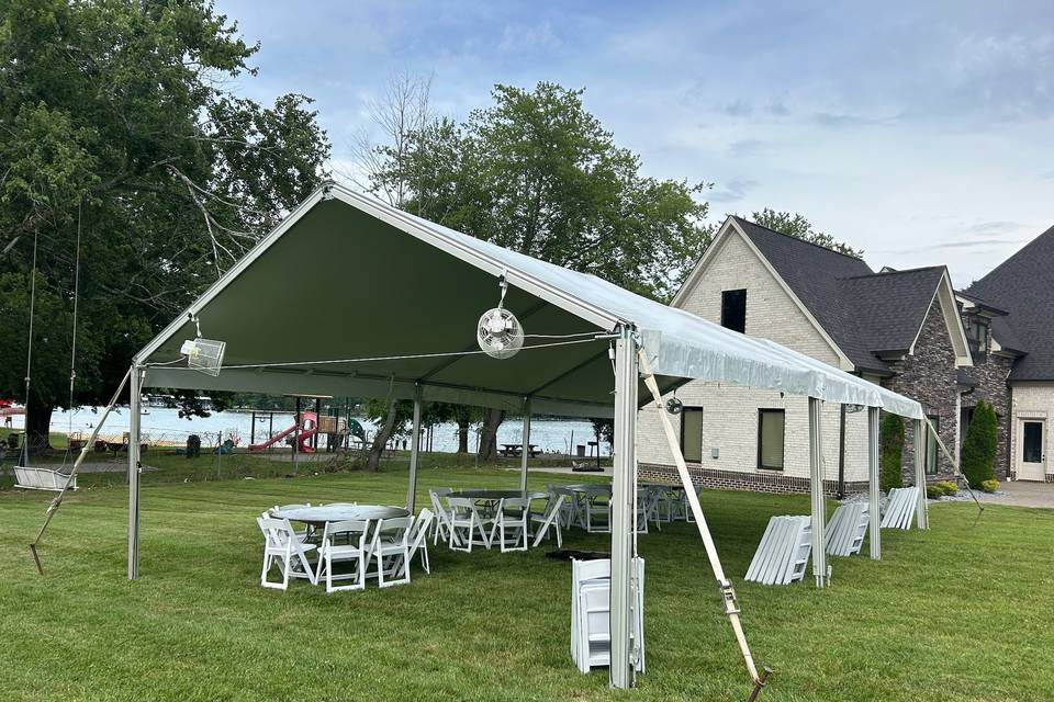 20'x30' White Top Frame Tent