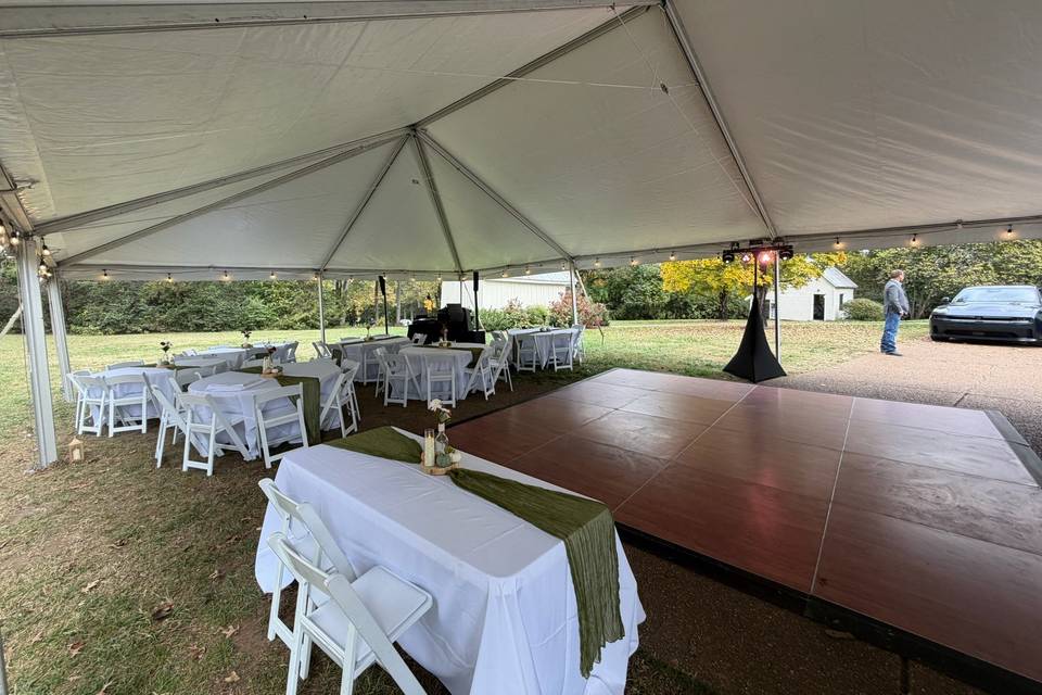 White Top Frame Tent