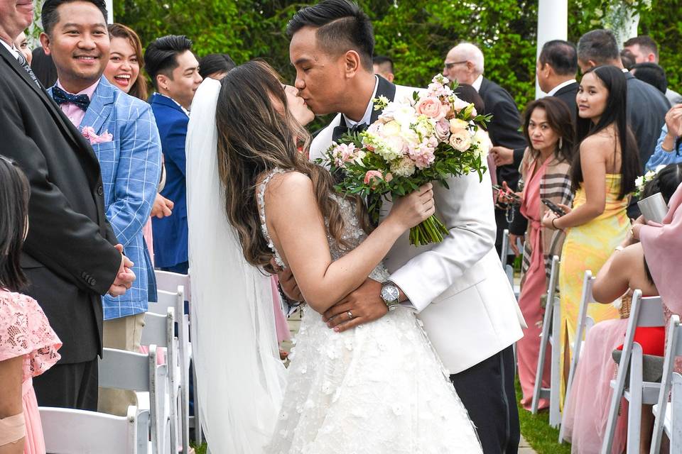 Bride and Groom After Ceremony