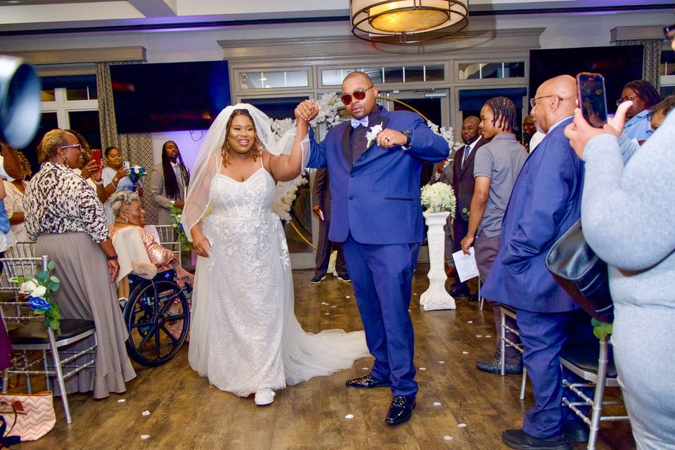 Bride and Groom After Ceremony
