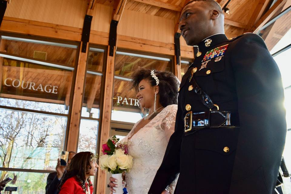 Bride and Groom After Ceremony