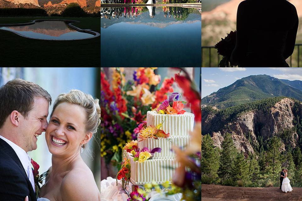 Summery mountain wedding