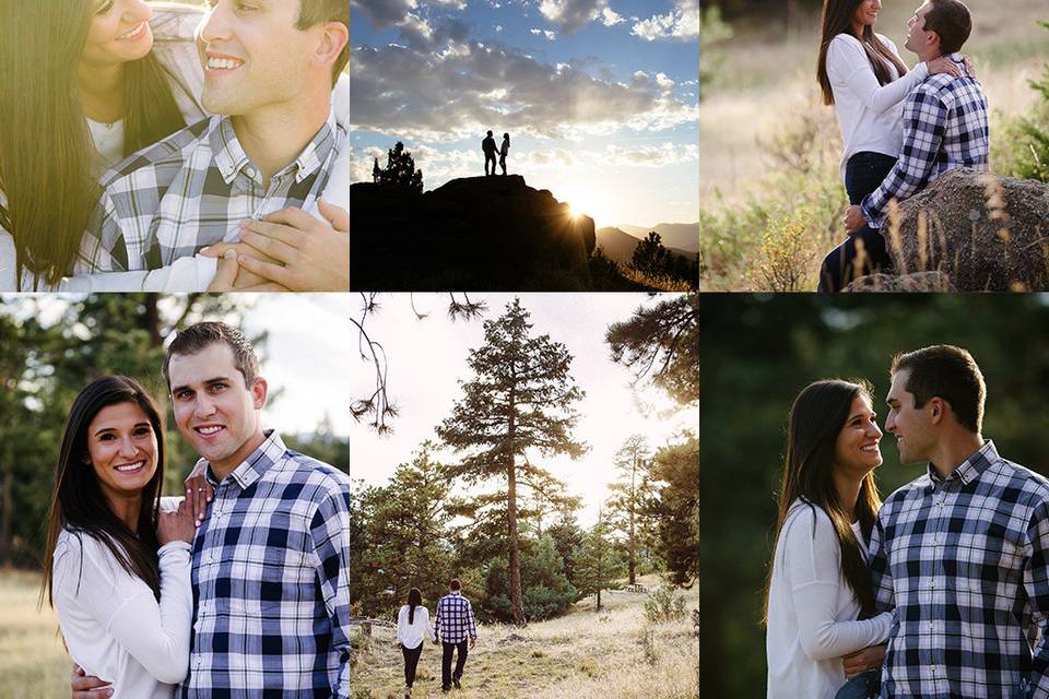 Sun-soaked engagement