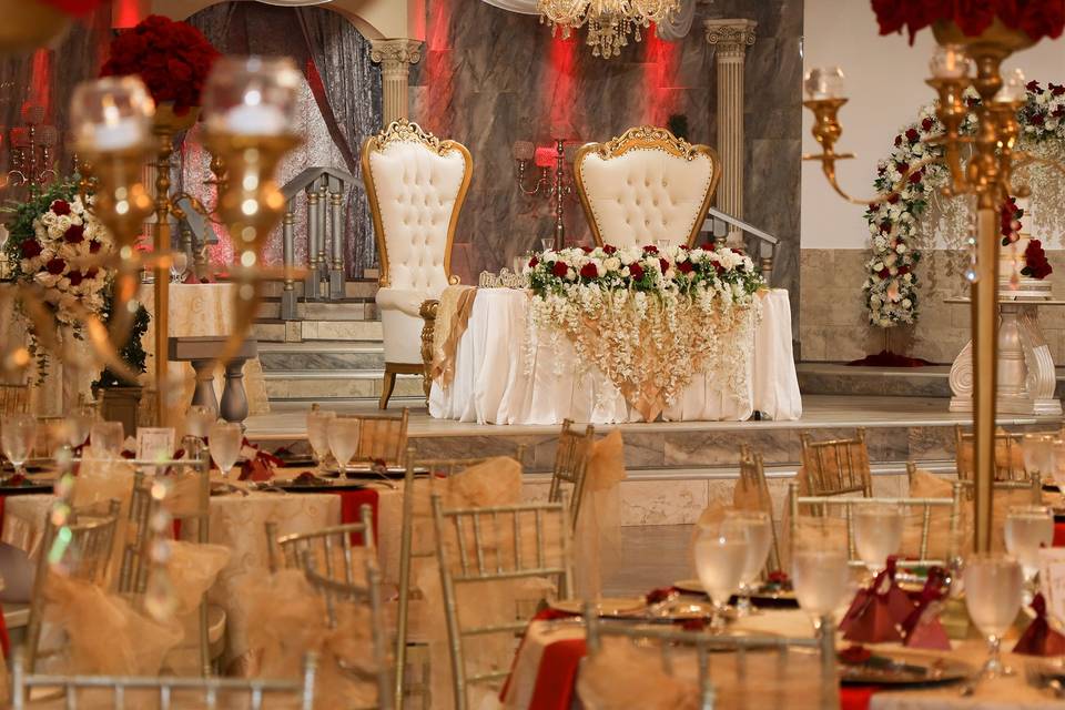 Tuscany Ballroom Gold & Red