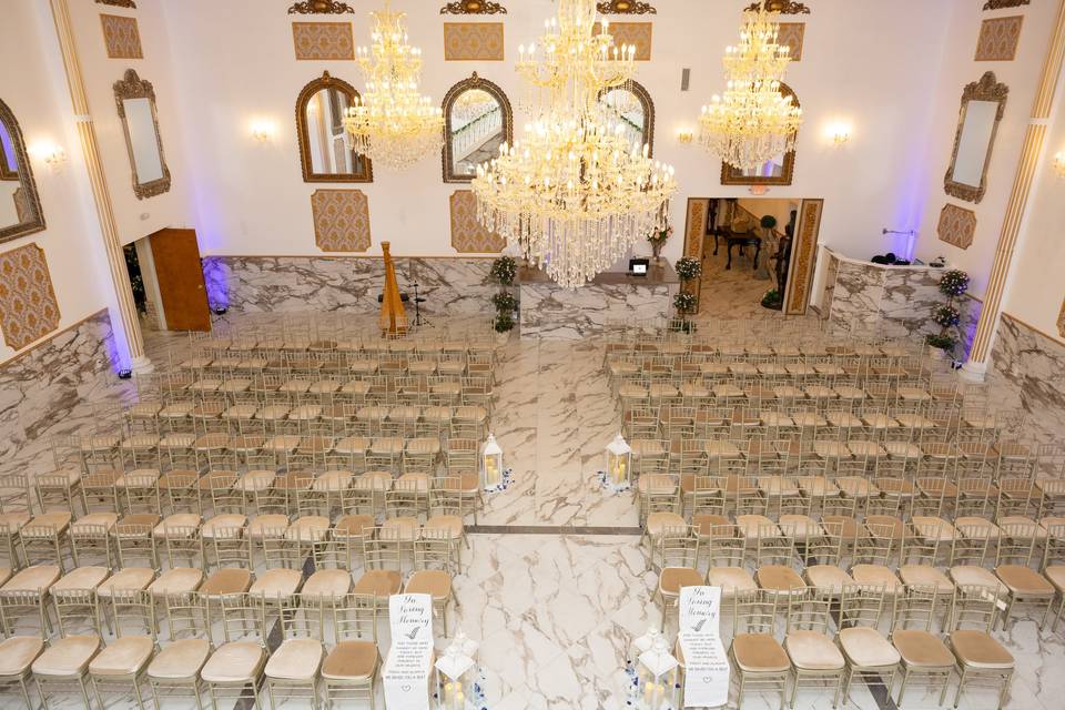 Royal Ballroom seating 200