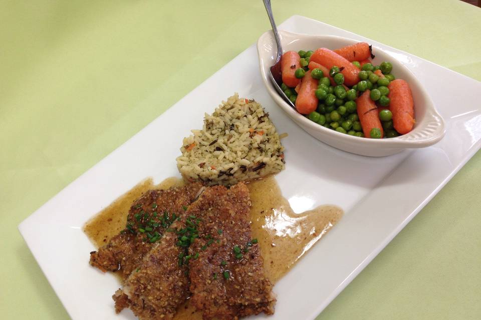 Pecan Chicken with Wild Rice & Veggies