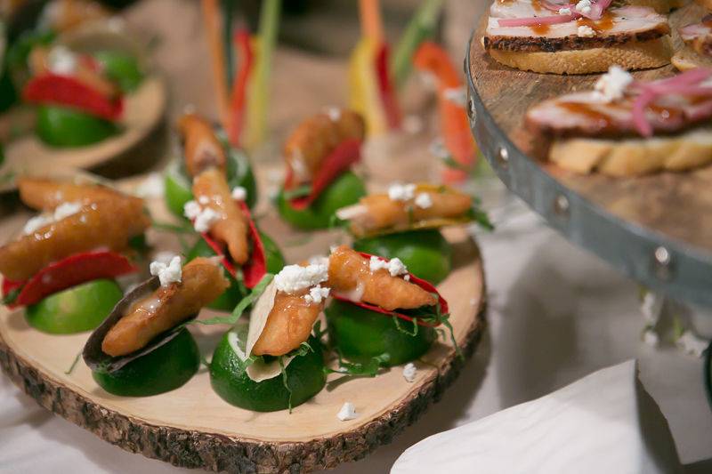 Mini Fish Tacos on Limes