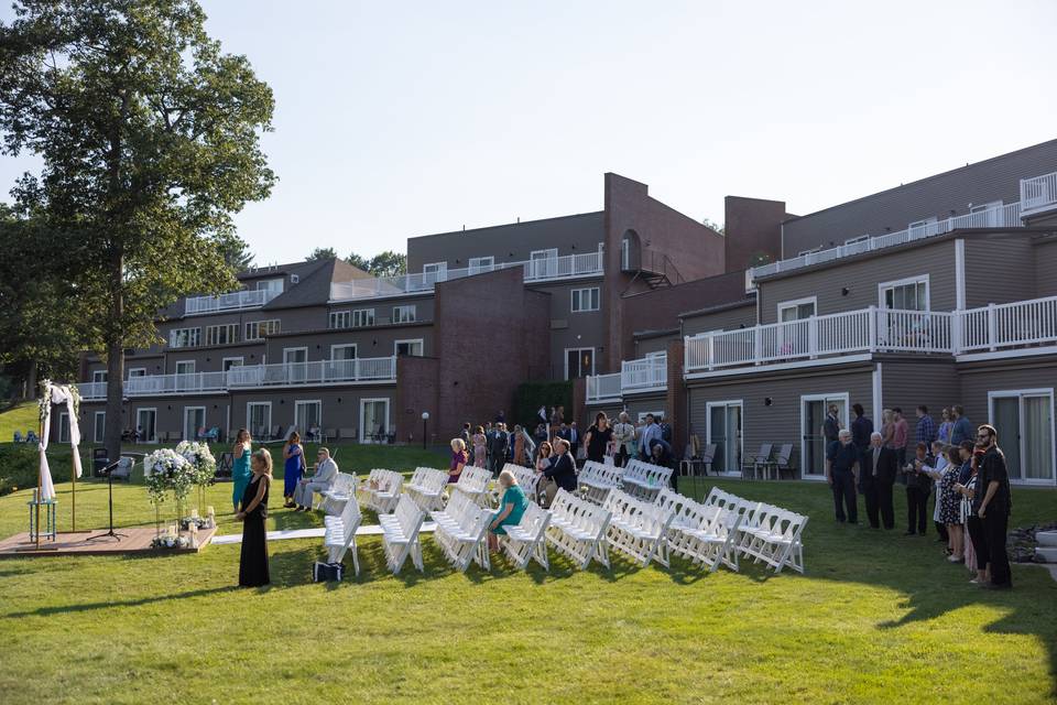 Ceremony view from the side