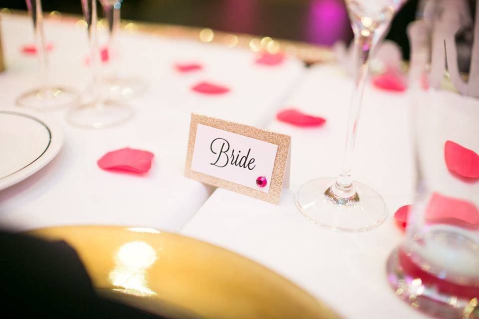 Place Cards with Menu Choice