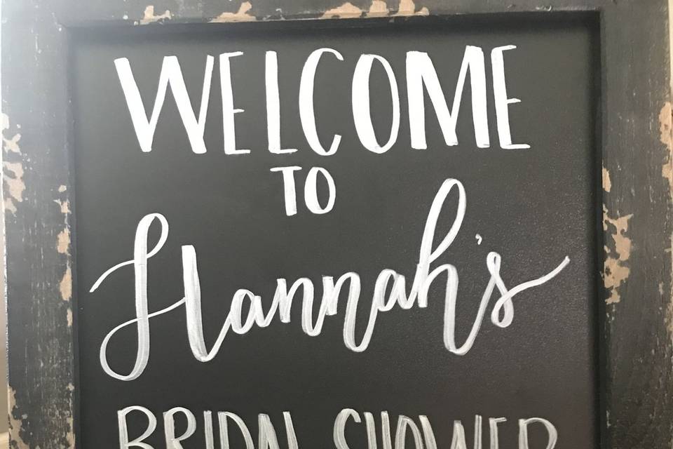 Bridal Shower Sign