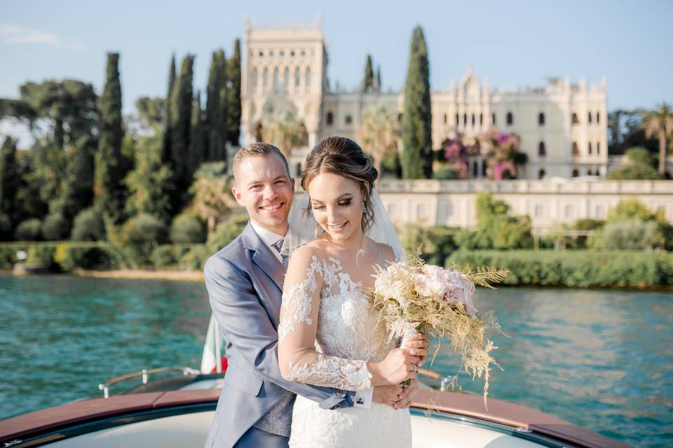 Luxury wedding on lake garda