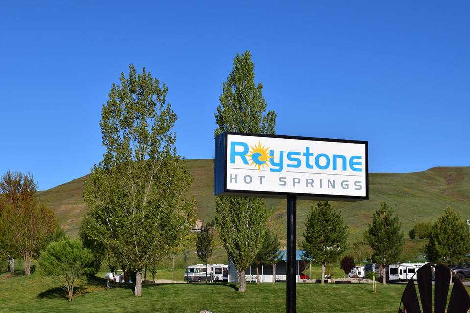 Roystone sign