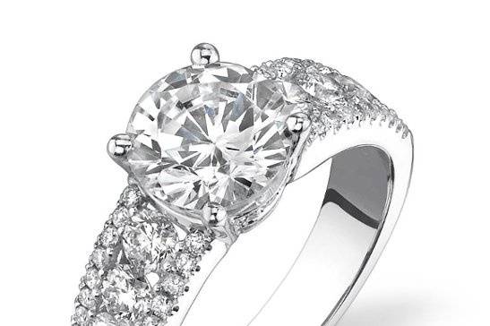 Diamond Engagement Ring and Ring Guard - The Diamond Guys Collection - The  Diamond Guys