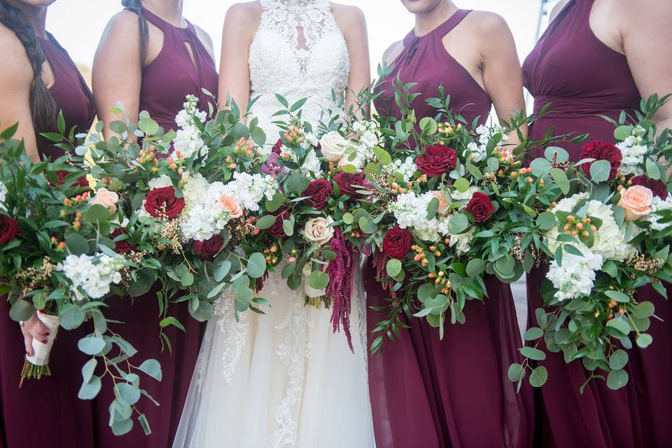 Fall ruby florals