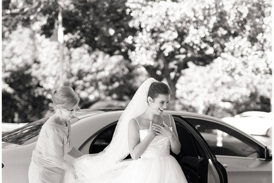 Bride Arriving at Venue