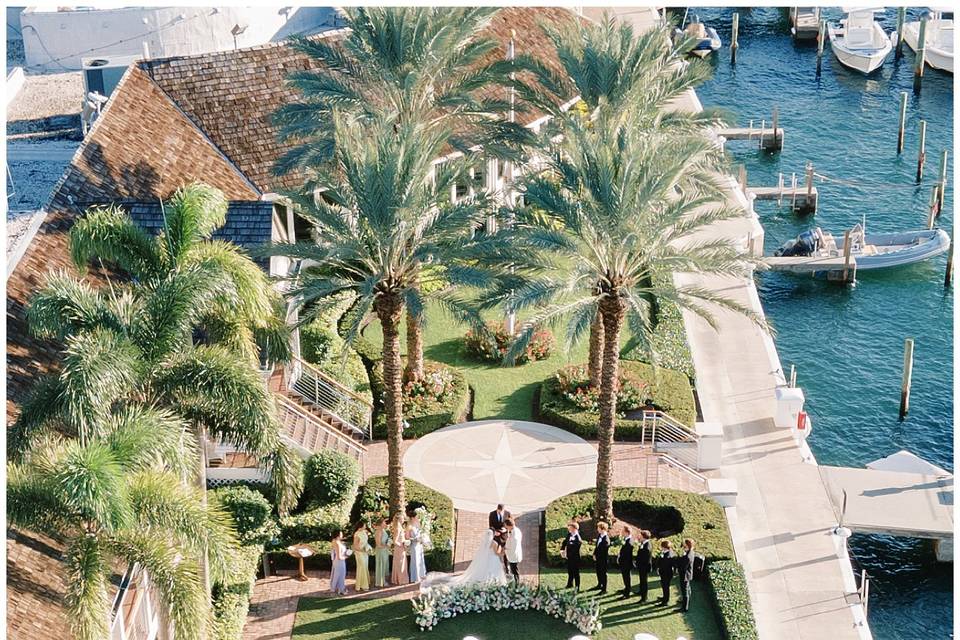 Drone Image of Ceremony