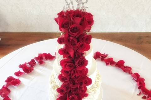 Cascaded of roses