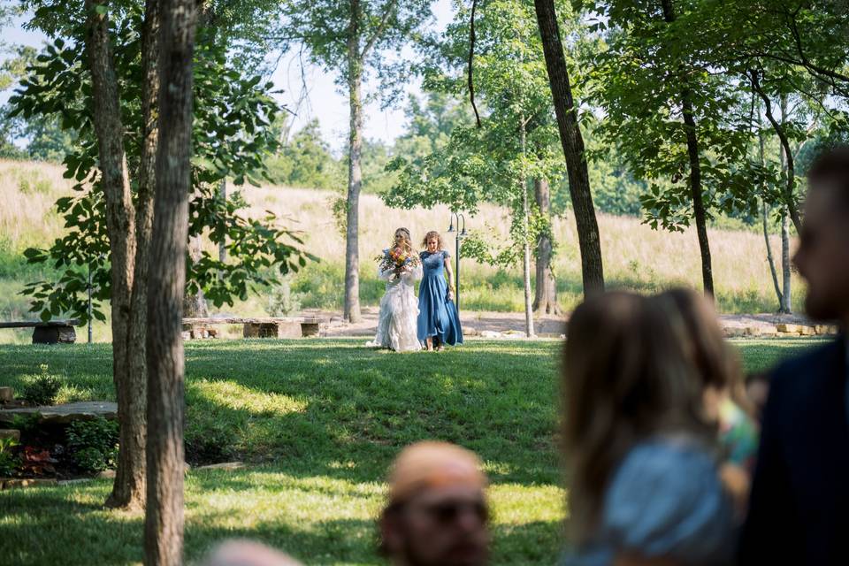 Walking down the aisle