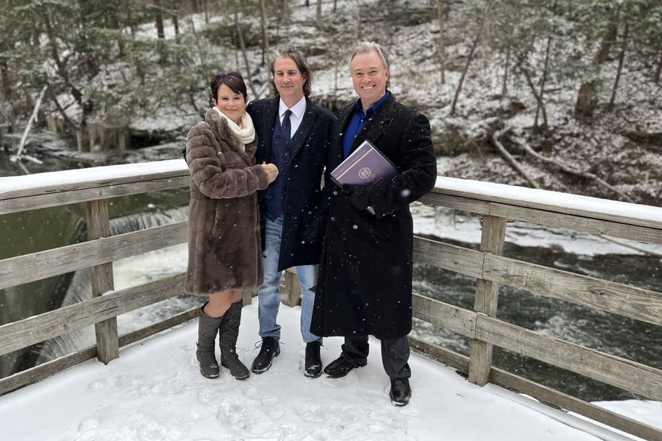 Winter Wedding in MillCreek Pa