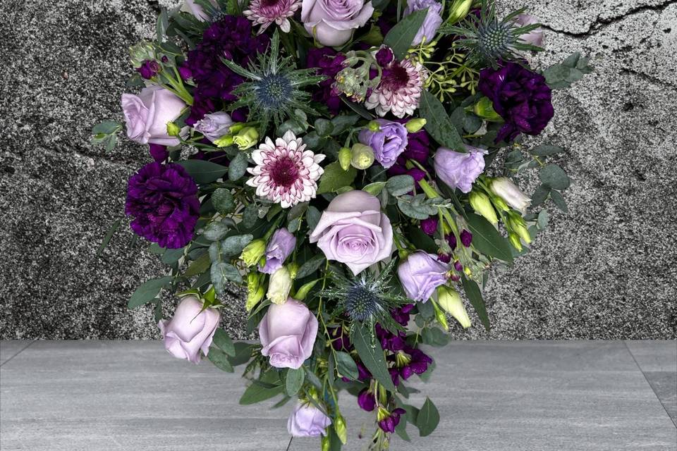 Beautiful blooms in purples an