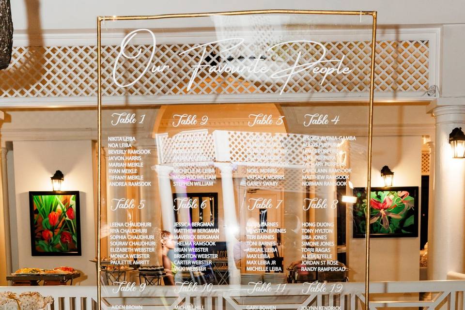 Head Table | Seagrape Lounge