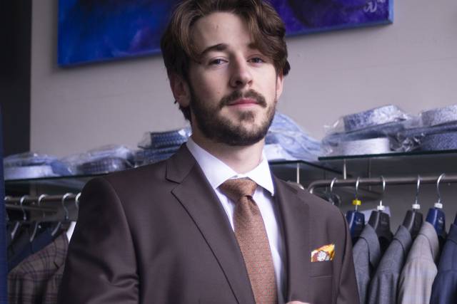 Brown suit