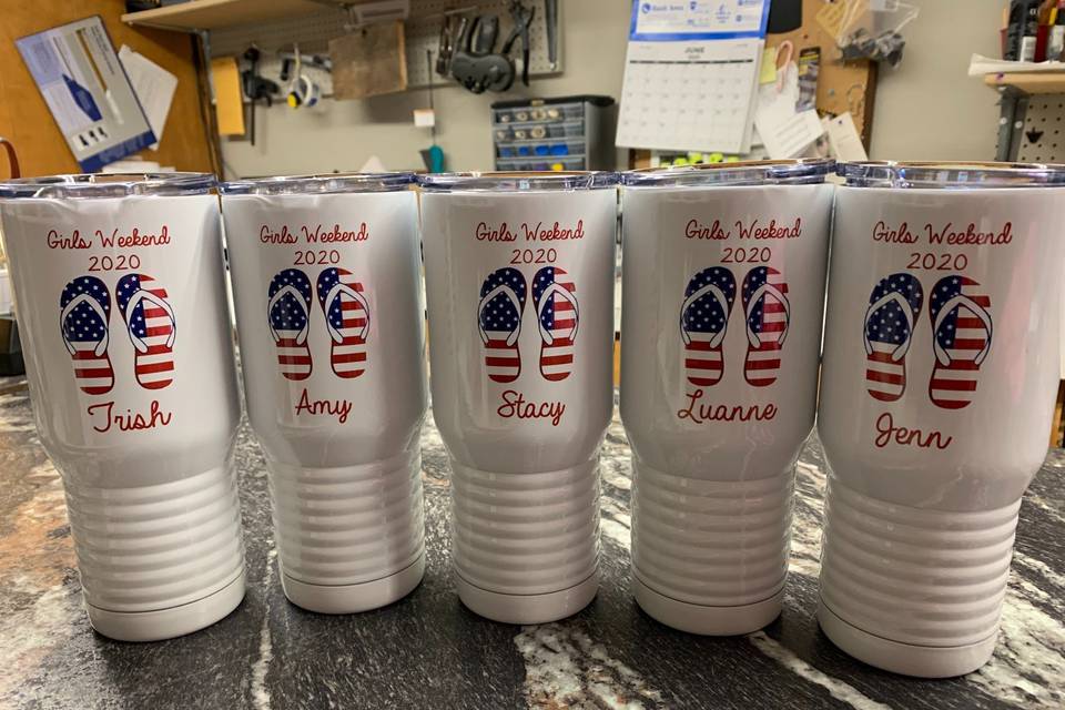 Customized tumblers