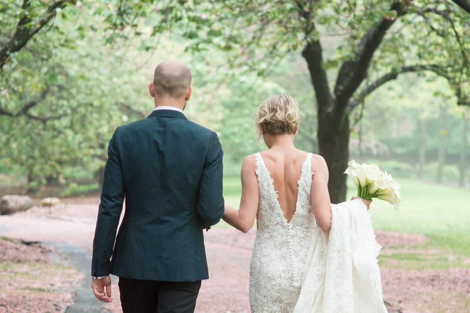 Couple walking