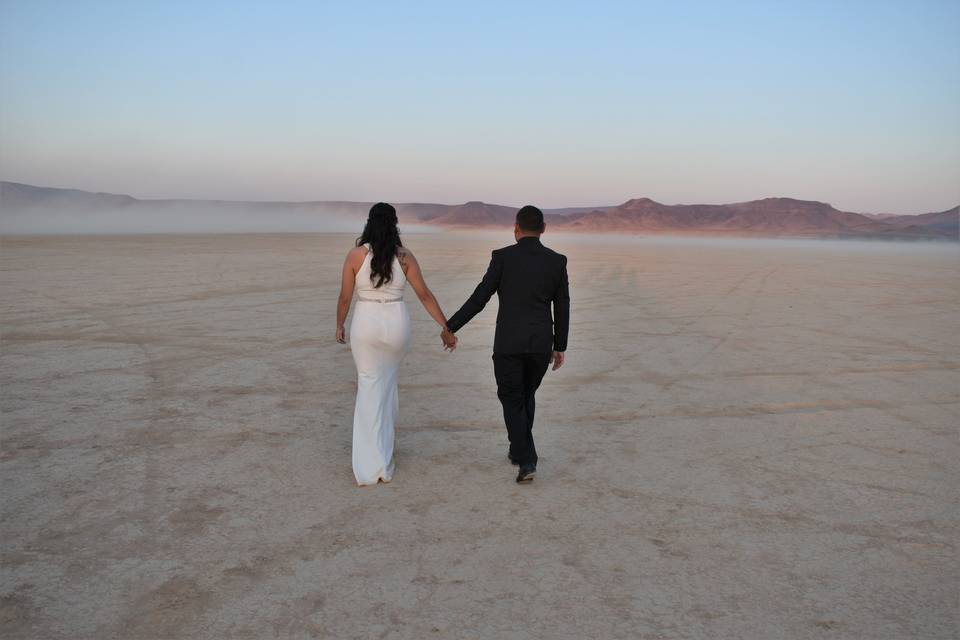 Dry Lake Bed Wedding