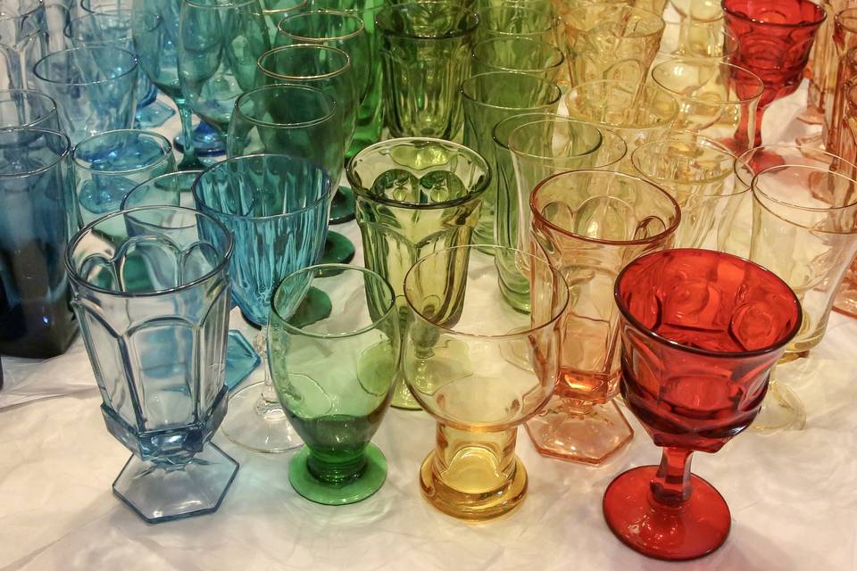 Colored goblets