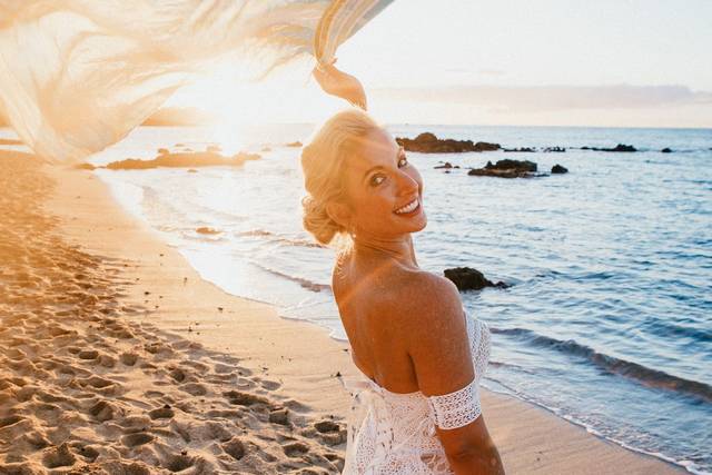 Sunset Bridal Portrait