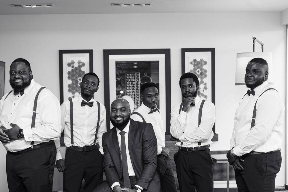 The groom and his crew
