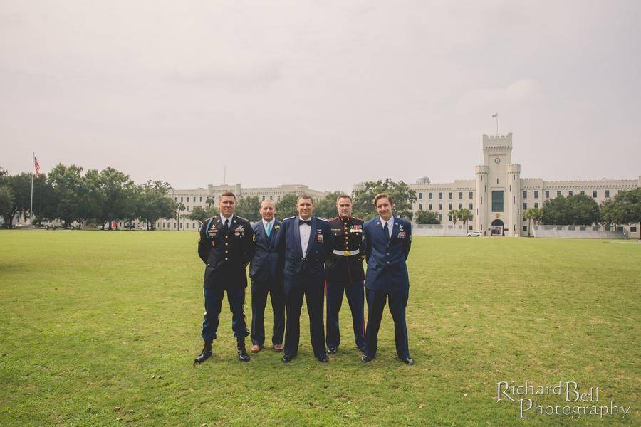 Groom and his groomsmen