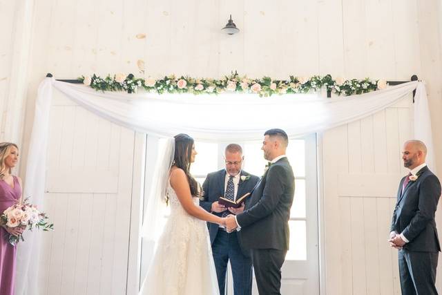 Julia & John at the Alter