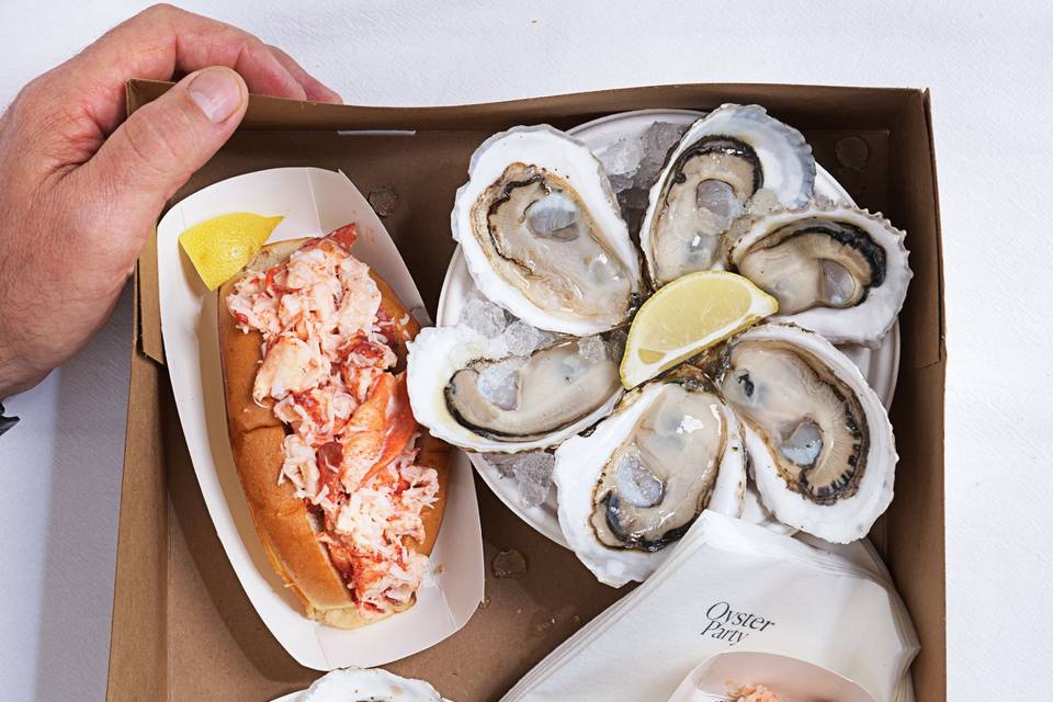 Oysters and lobster rolls