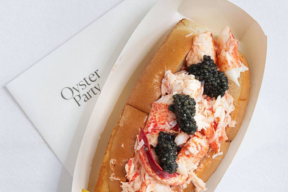 Lobsters rolls and caviar