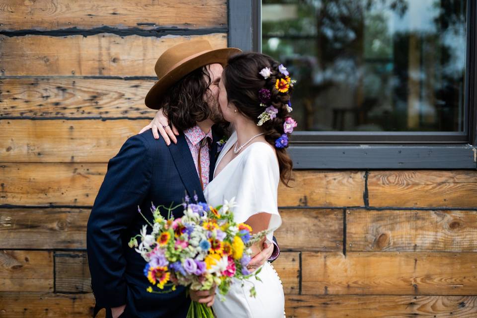 Wildflowers in hair