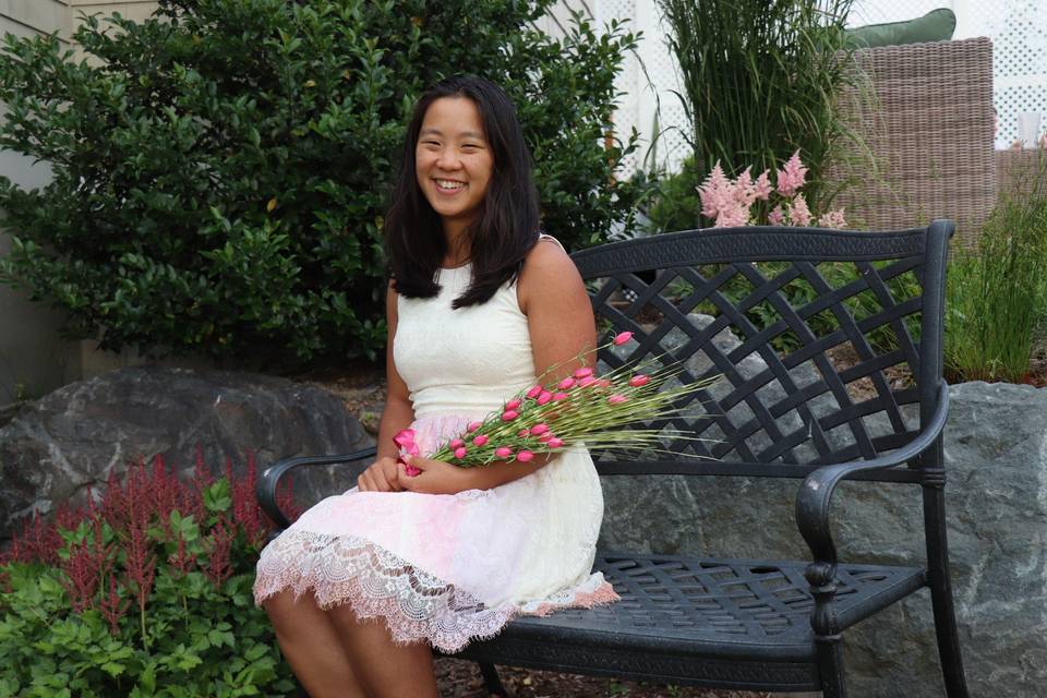 Short pink lace dress