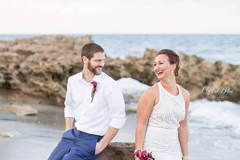 Lindsay + Gyles  Tropical Beach Wedding in Bonita Springs, FL — Crystal  Bolin Photography