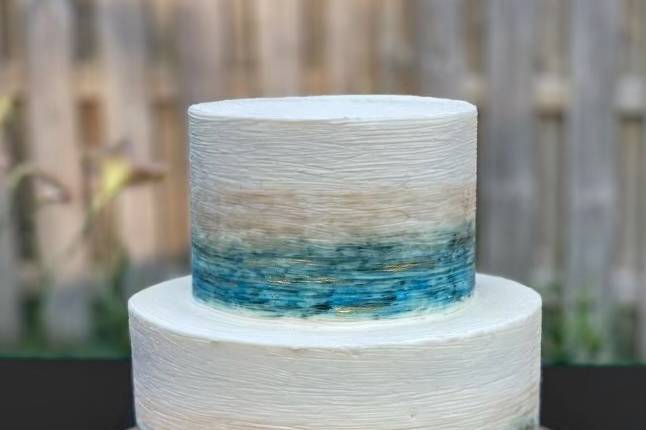 Hand-painted buttercream