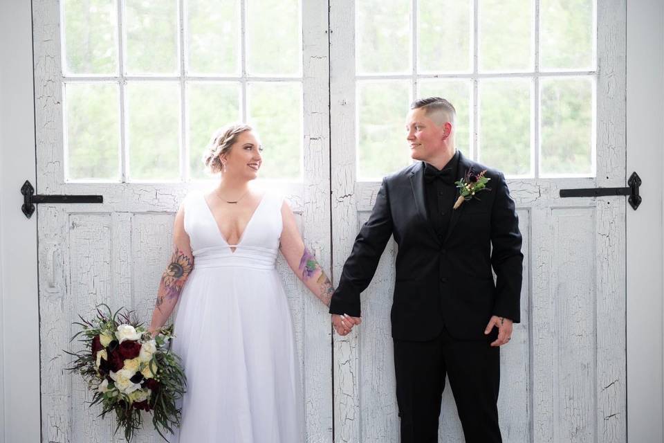 100-year-old barn doors