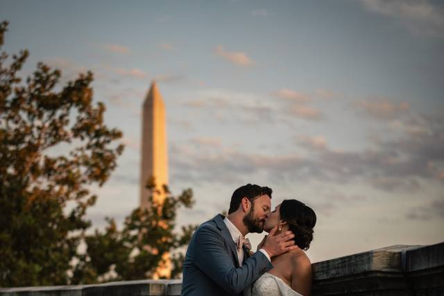 Sunset over the monuments