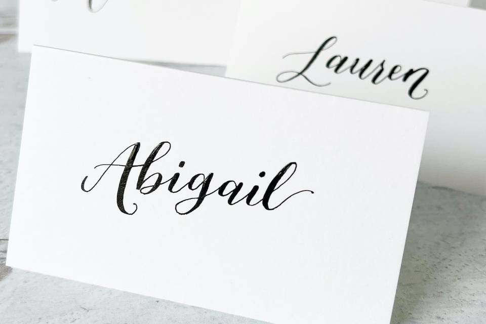 Bright White & Caligraphy