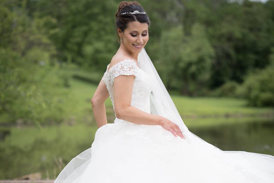 Beautiful meringue gown