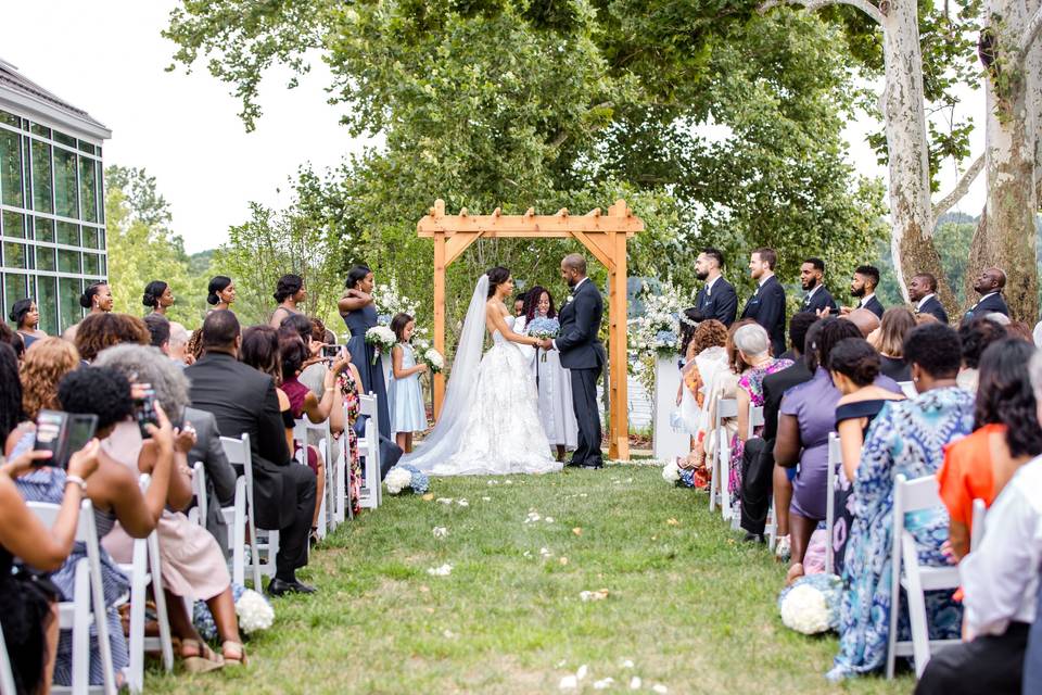 Wedding ceremony - iris mannings photography