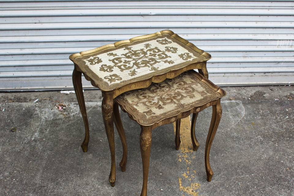 Victorian nesting side tables