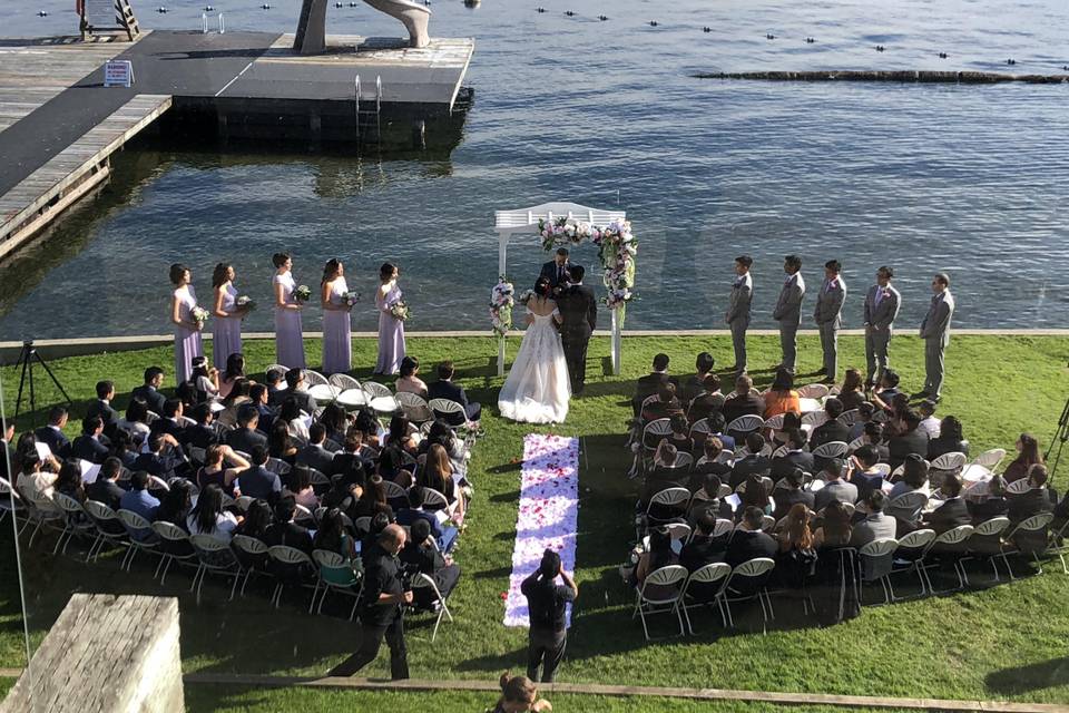 Lake wedding