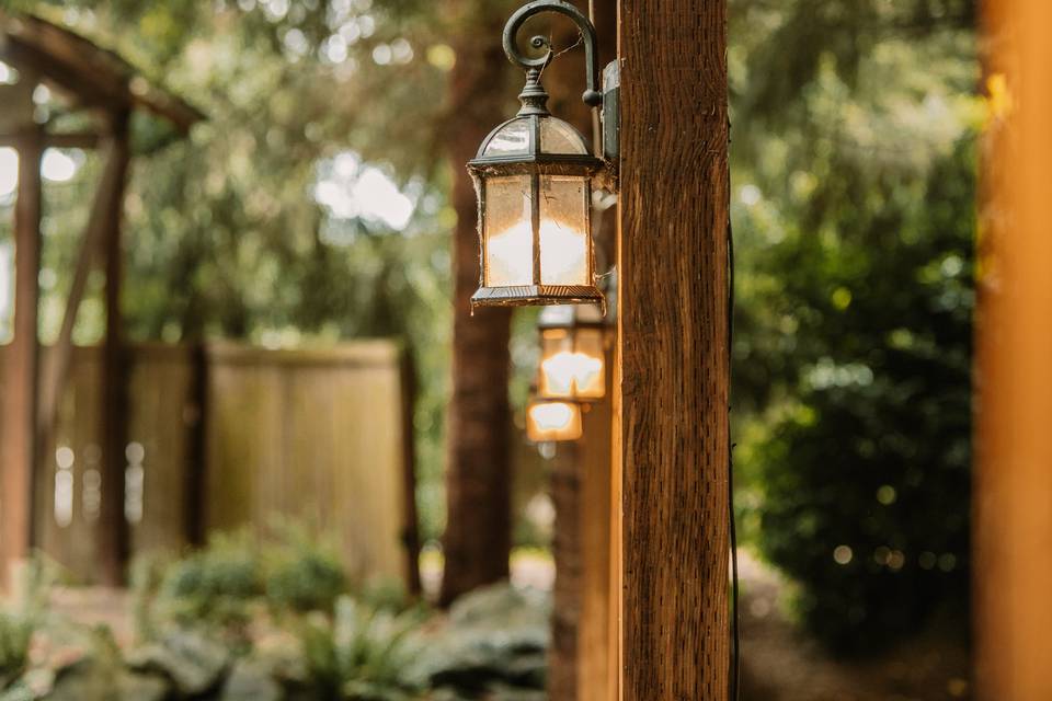 Ceremony Site Lantern Posts